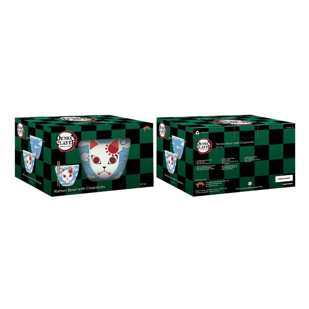 [PREORDER] Demon Slayer Ramen Bowl with Chopsticks Tanjiro Mask 473 ml