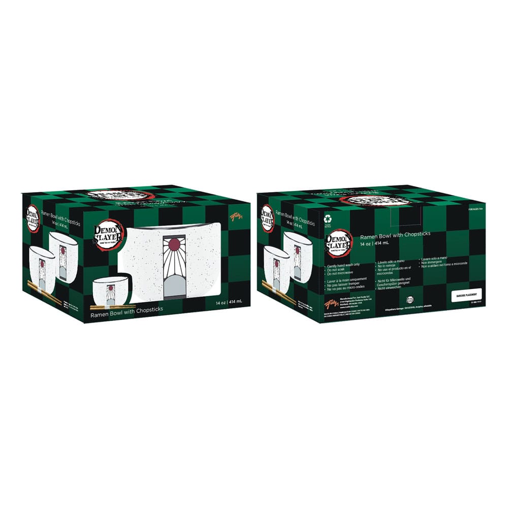 [PREORDER] Demon Slayer Ramen Bowl with Chopsticks Logo 414 ml