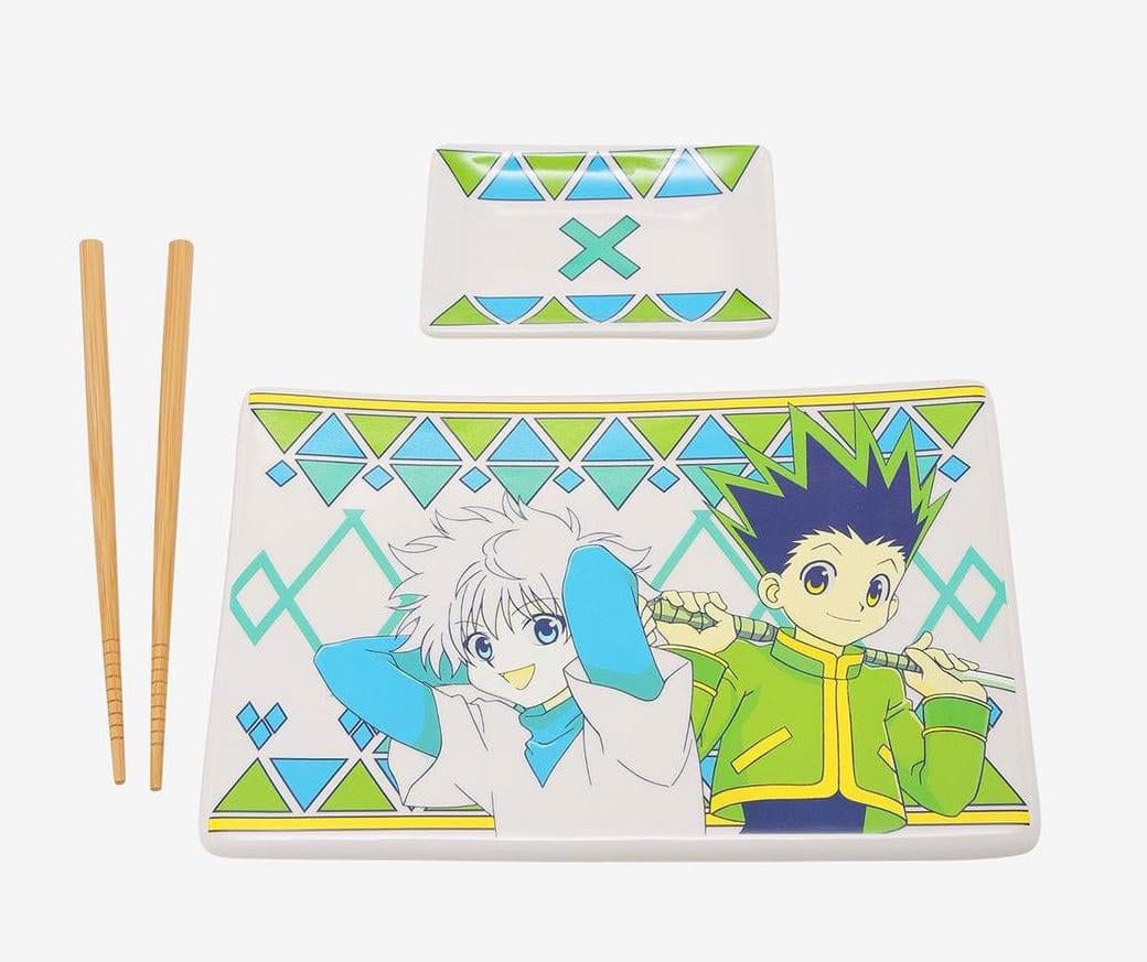 [PREORDER] Hunter x Hunter Ceramic Sushi Set with Chopsticks Gon & Killua