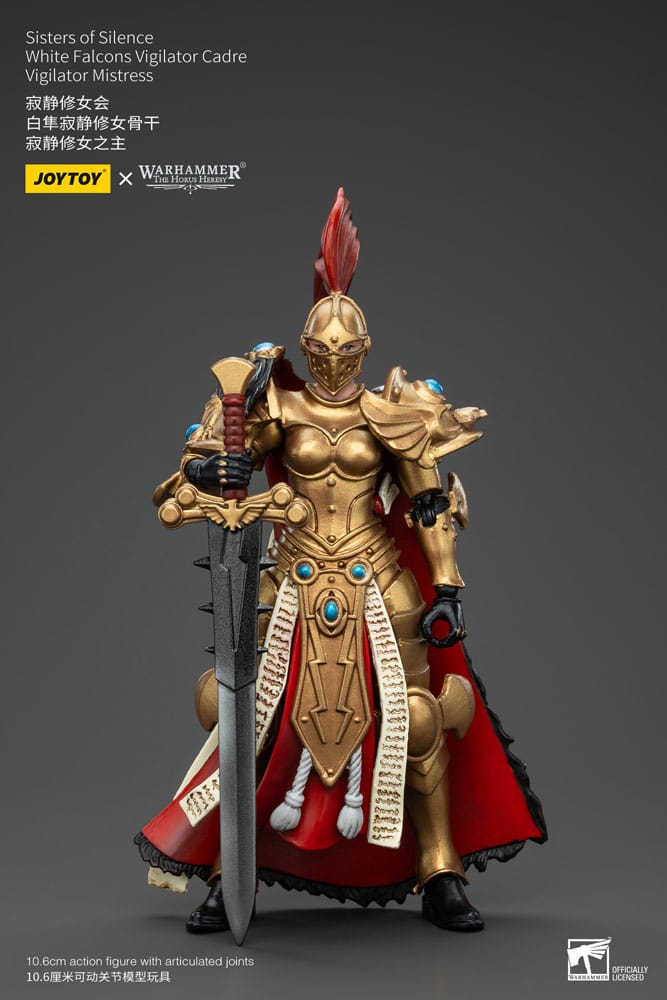 [PREORDER] Warhammer The Horus Heresy Actionfigur Sisters of Silence White Falcons Vigilator Cadre Vigilator Mistress 19 cm