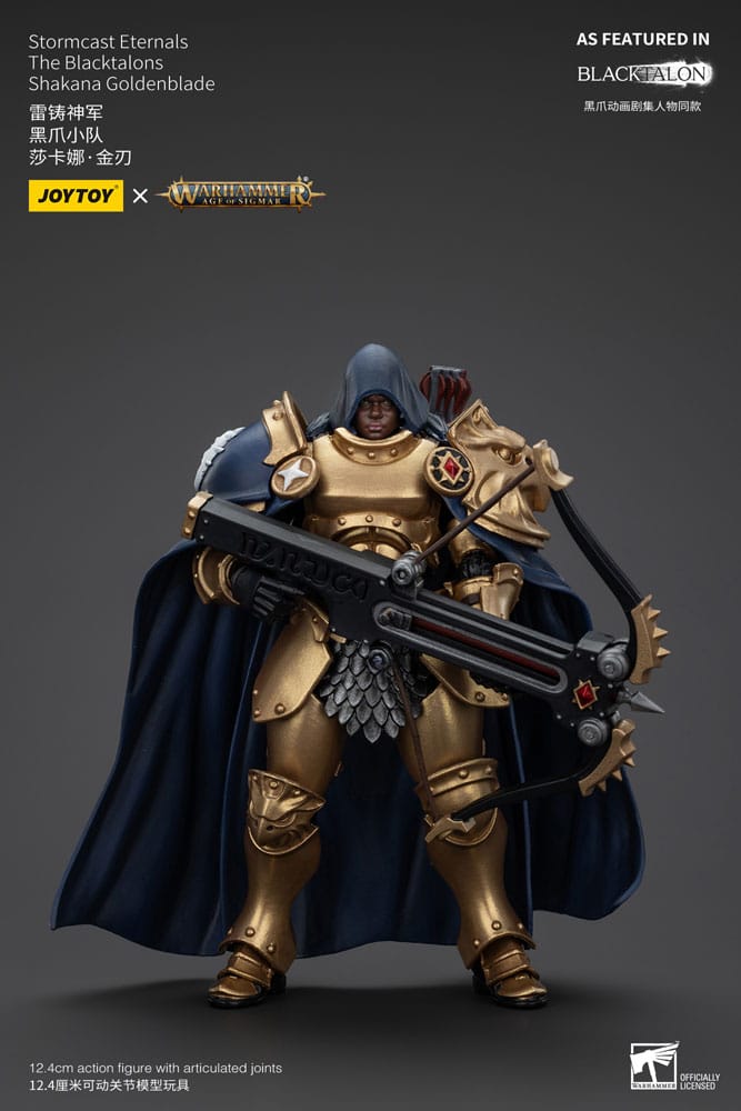 [PREORDER] Warhammer Age of Sigmar Actionfigur Stormcast Eternals The Blacktalons Shakana Goldenblade 20 cm