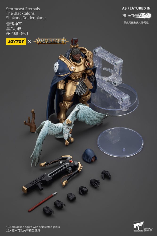 [PREORDER] Warhammer Age of Sigmar Actionfigur Stormcast Eternals The Blacktalons Shakana Goldenblade 20 cm