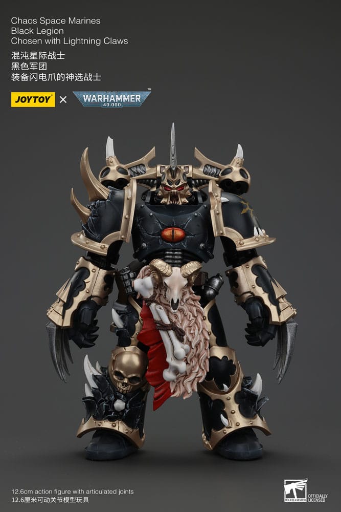 [PREORDER] Warhammer 40k Actionfigur Chaos Space Marines Black Legion Chosen with Lightning Claws 20 cm