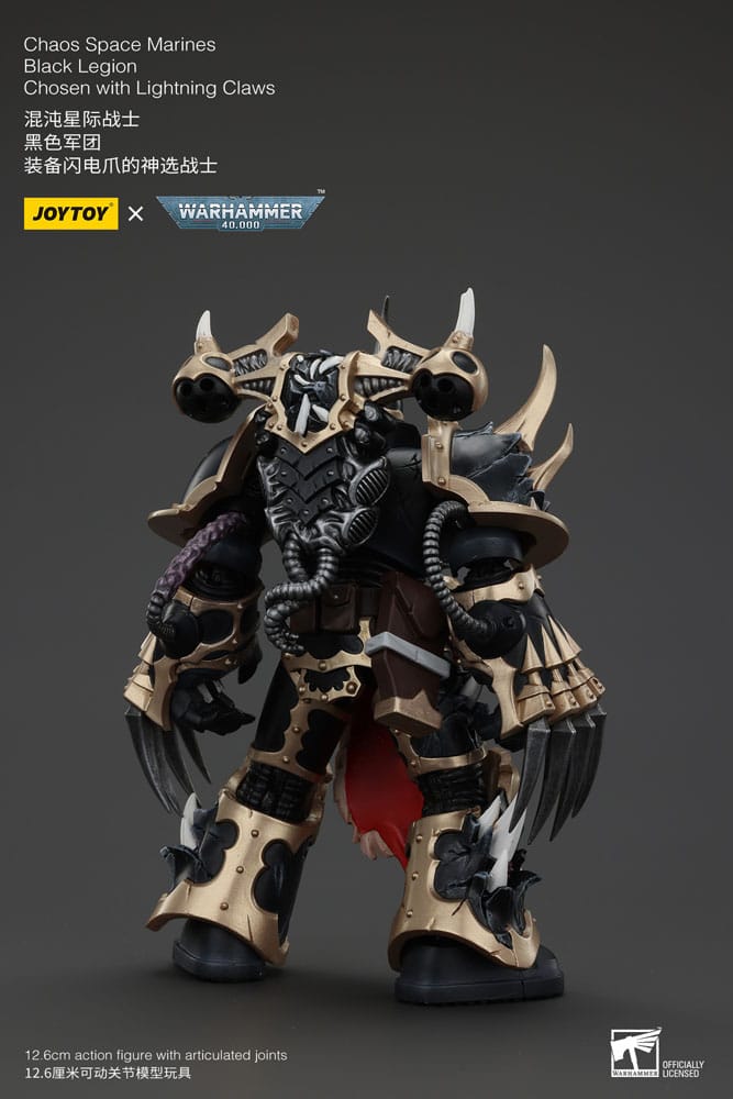 [PREORDER] Warhammer 40k Actionfigur Chaos Space Marines Black Legion Chosen with Lightning Claws 20 cm