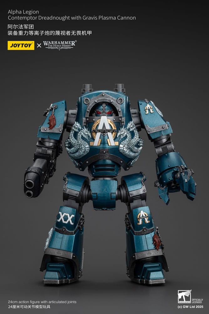 [PREORDER] Warhammer The Horus Heresy Action Figure Alpha Legion Contemptor Dreadnought with Gravis Plasma Cannon 25 cm