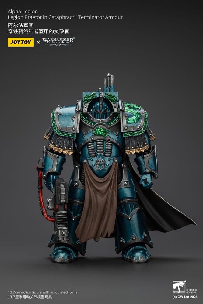 [PREORDER] Warhammer The Horus Heresy Action Figure Alpha Legion Legion Praetor in Cataphractii Terminator Armour 18 cm