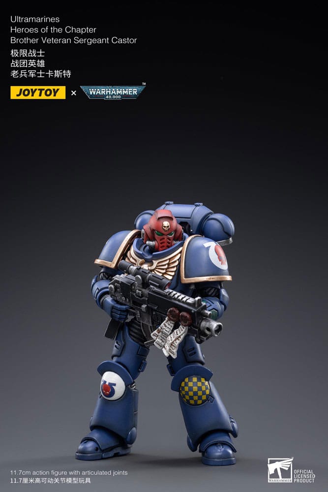 [PREORDER] Warhammer 40k Action Figure 1/18 Ultramarines Heroes of the Chapter Brother Veteran Sergeant Castor 12 cm