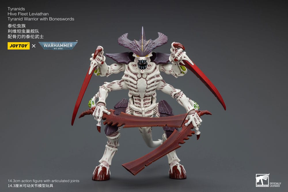 [PREORDER] Warhammer 40k Action Figure 1/18 Tyranids Hive Fleet Leviathan Tyranid Warrior with Boneswords 12 cm