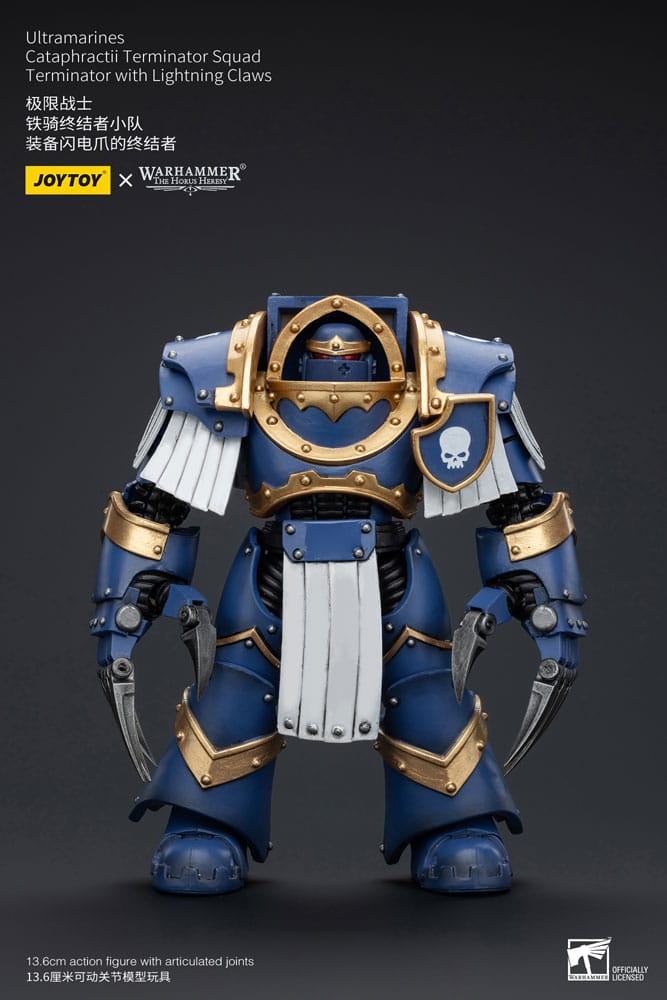 [PREORDER] Warhammer The Horus Heresy Action Figure 1/18 Ultramarines Cataphractii Terminator Squad Terminator with Lightning Claws 14 cm