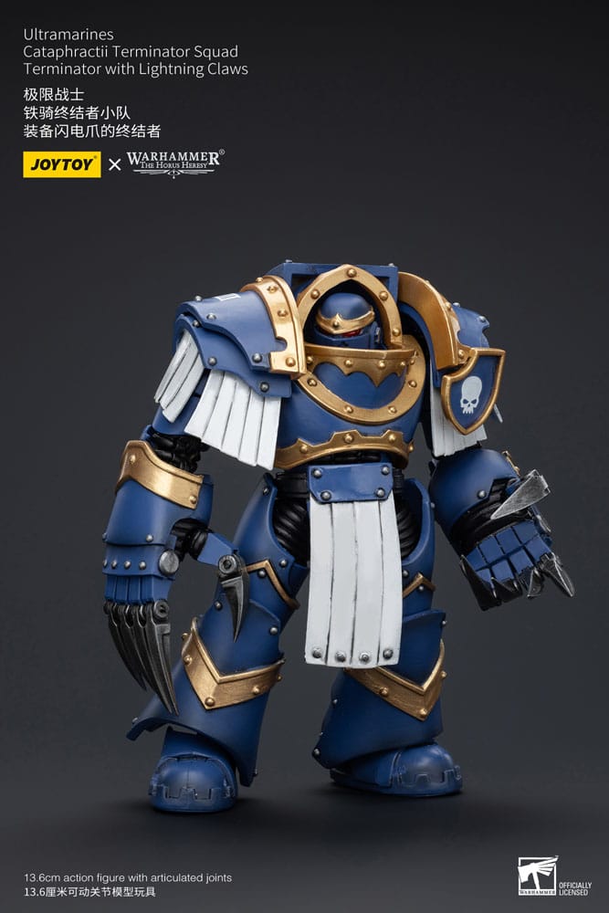 [PREORDER] Warhammer The Horus Heresy Action Figure 1/18 Ultramarines Cataphractii Terminator Squad Terminator with Lightning Claws 14 cm