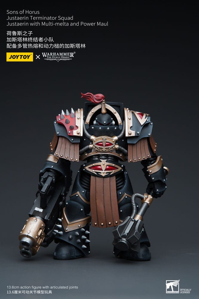 [PREORDER] Warhammer The Horus Heresy Action Figure 1/18 Sons of Horus Justaerin Terminator Squad Justaerin with Multi-melta and Power MauL 12 cm