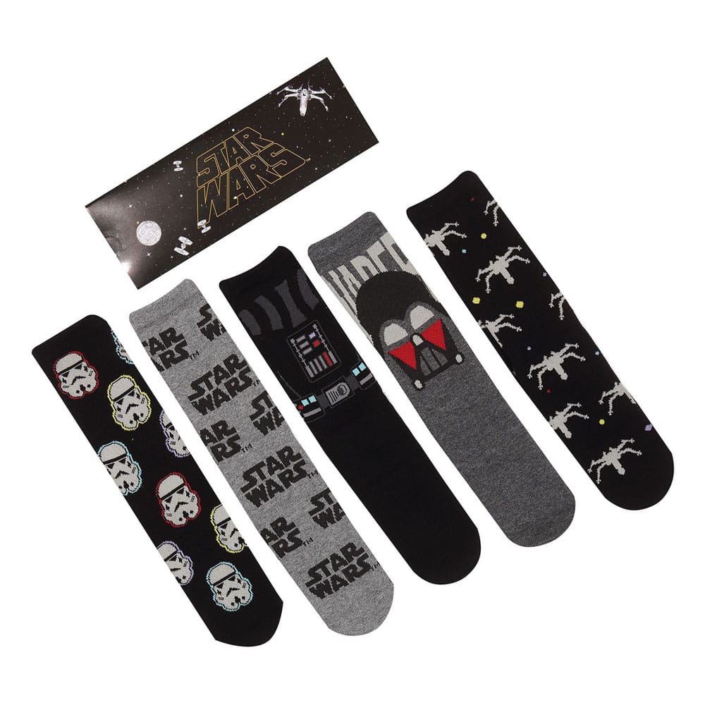 [PREORDER] Star Wars Socks 5-Pack Dark Side S-M