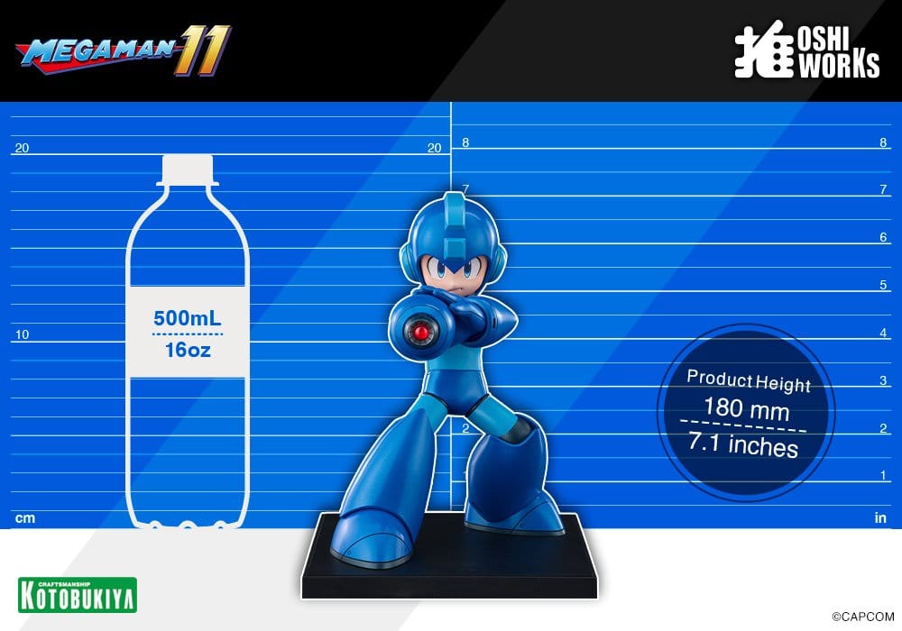 [PREORDINE] Action Figure Mega Man Oshi Works Kotobukiya 18 cm - Kotobukiya - Statue