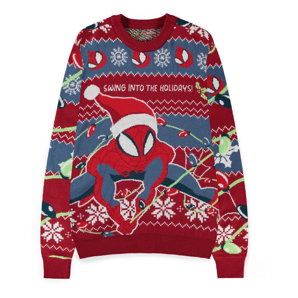 [PREORDER] Spider-Man Sweater Swing into the Holidays (Christmas Jumper) Size M