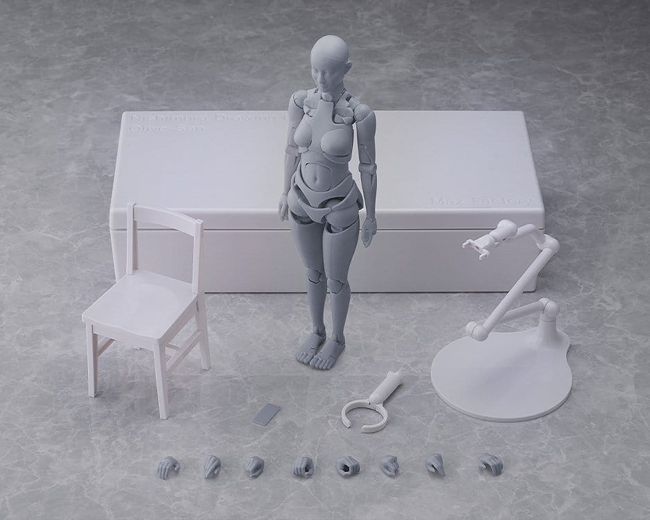 [PREORDINE] Figma Action Figure Drawing Doll Stile Nishimura - Olive Gray 21 cm - Max Factory - Action figures