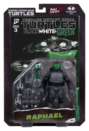 Tartarughe Ninja Action Figure Page Punchers (Bianco, Nero e Verde) - Edizione Limitata - McFarlane Toys - Action figures