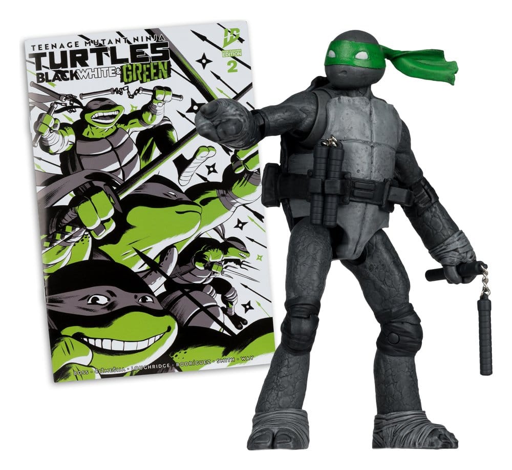 Tartarughe Ninja Michelangelo Action Figure Page Punchers (Bianco, Nero e Verde) - McFarlane Toys - McFarlane Toys - Action figures