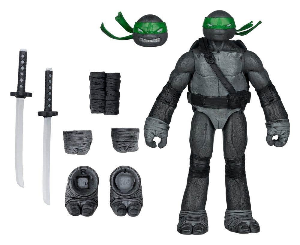 Tartarughe Ninja Action Figure Leonardo Black & White Edition 13 cm - McFarlane Toys - Action figures