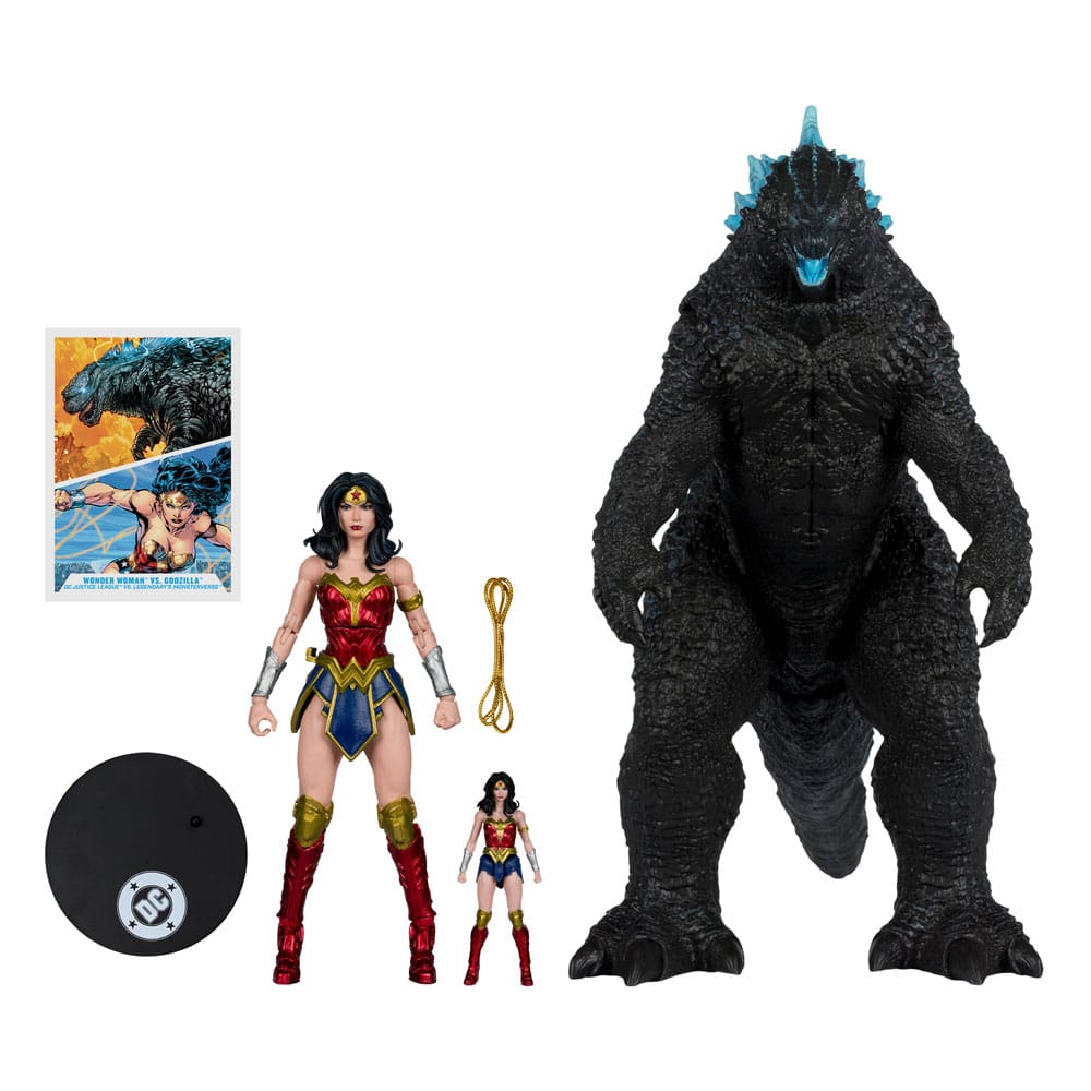 DC Multiverse Action Figure 2-Pack: Wonder Woman vs. Godzilla Atomic Blast 18cm - McFarlane Toys - Action figures