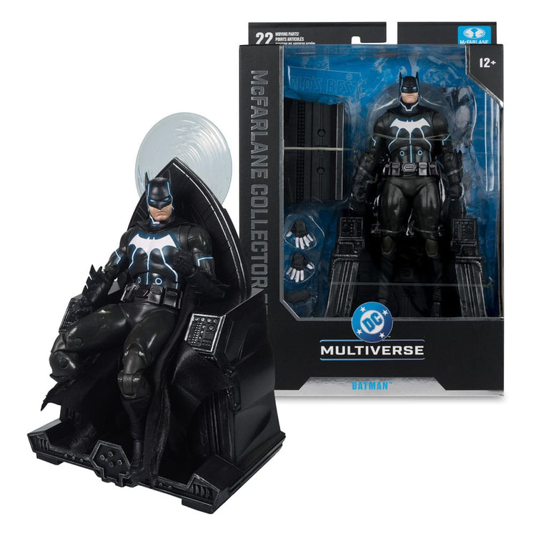 Action Figure DC Multiverse McFarlane: Batman (Darkseid War) con Sedia Mobius - 18 cm - McFarlane Toys - Action figures