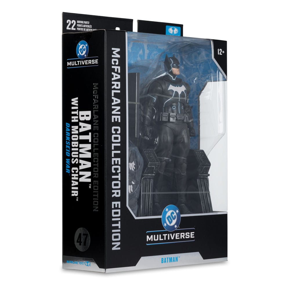 Action Figure DC Multiverse McFarlane: Batman (Darkseid War) con Sedia Mobius - 18 cm - McFarlane Toys - Action figures