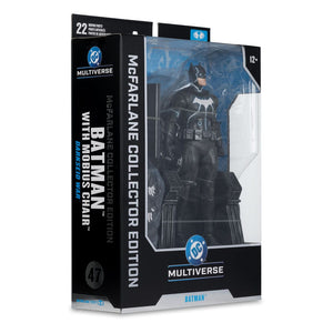 Action Figure DC Multiverse McFarlane: Batman (Darkseid War) con Sedia Mobius - 18 cm - McFarlane Toys - Action figures
