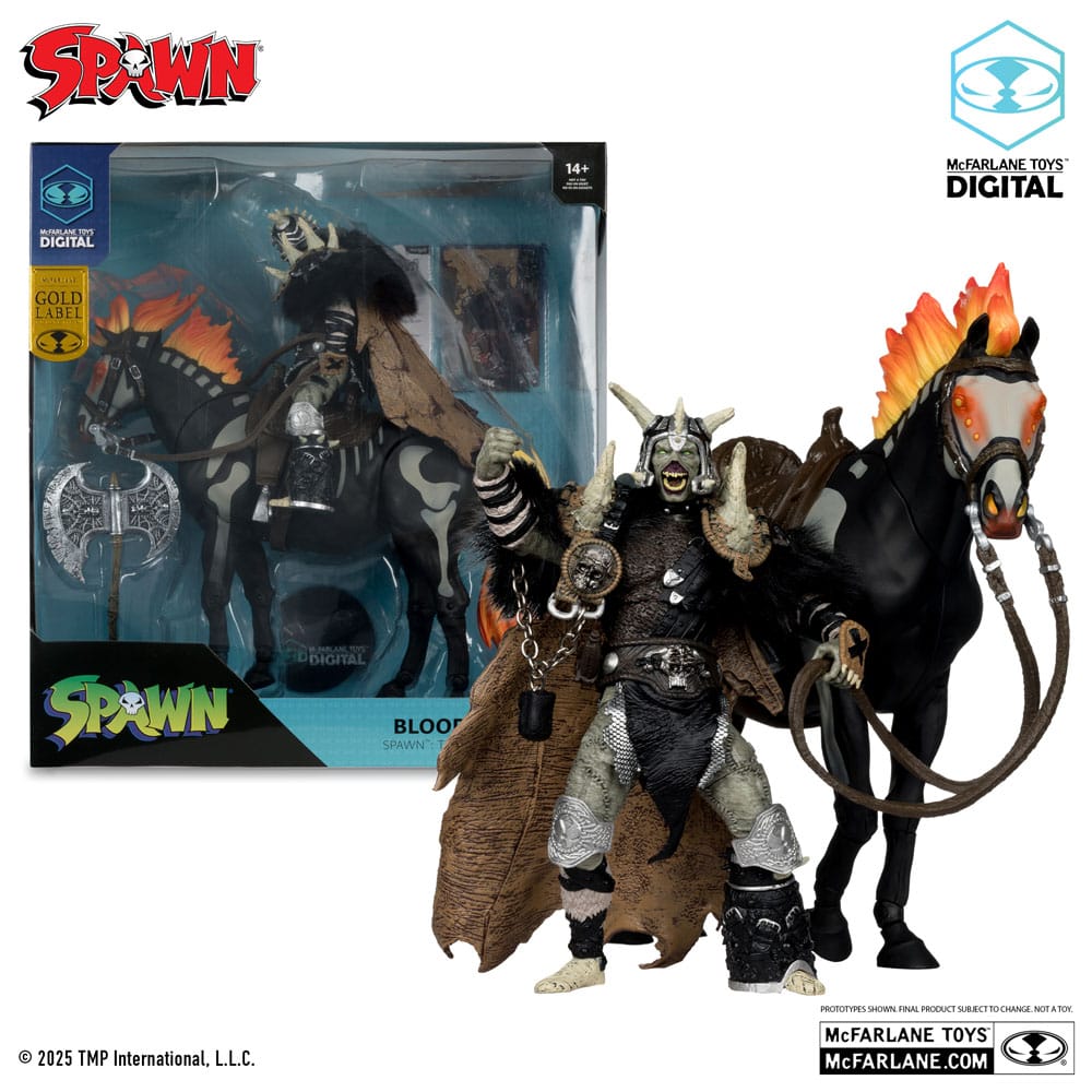 Spawn Action Figure Bloodaxe con Cavallo - McFarlane Toys 30th Anniversary - McFarlane Toys - Action figures