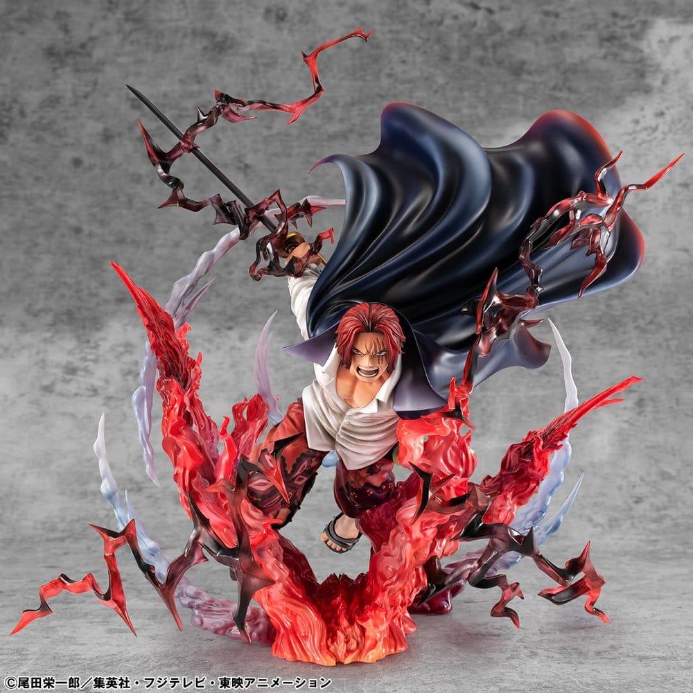 [PREORDINE] One Piece Statua PVC P.O.P SA-MAXIMUM Shanks Capelli Rossi - Kamusari 25 cm - Megahouse - Statue