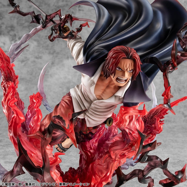 [PREORDINE] One Piece Statua PVC P.O.P SA-MAXIMUM Shanks Capelli Rossi - Kamusari 25 cm - Megahouse - Statue