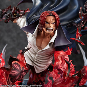 [PREORDINE] One Piece Statua PVC P.O.P SA-MAXIMUM Shanks Capelli Rossi - Kamusari 25 cm - Megahouse - Statue