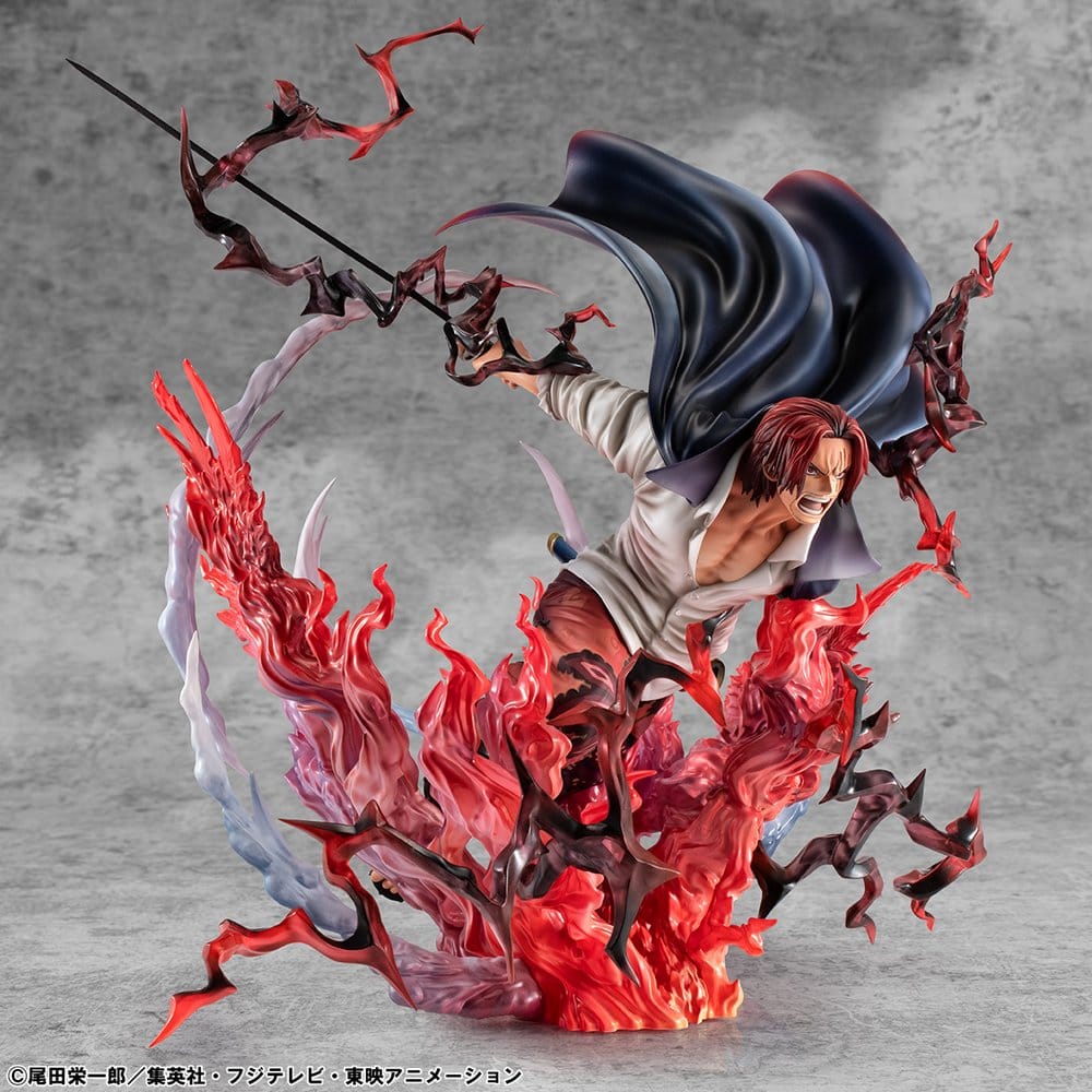 [PREORDINE] One Piece Statua PVC P.O.P SA-MAXIMUM Shanks Capelli Rossi - Kamusari 25 cm - Megahouse - Statue