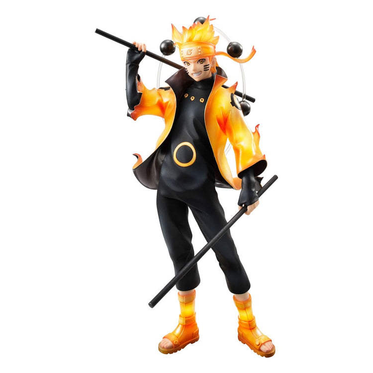 Naruto Shippuden Statua Naruto Uzumaki Modalità Eremitica Sei Sentieri 15° Anniversario 22 cm - Megahouse - Statue