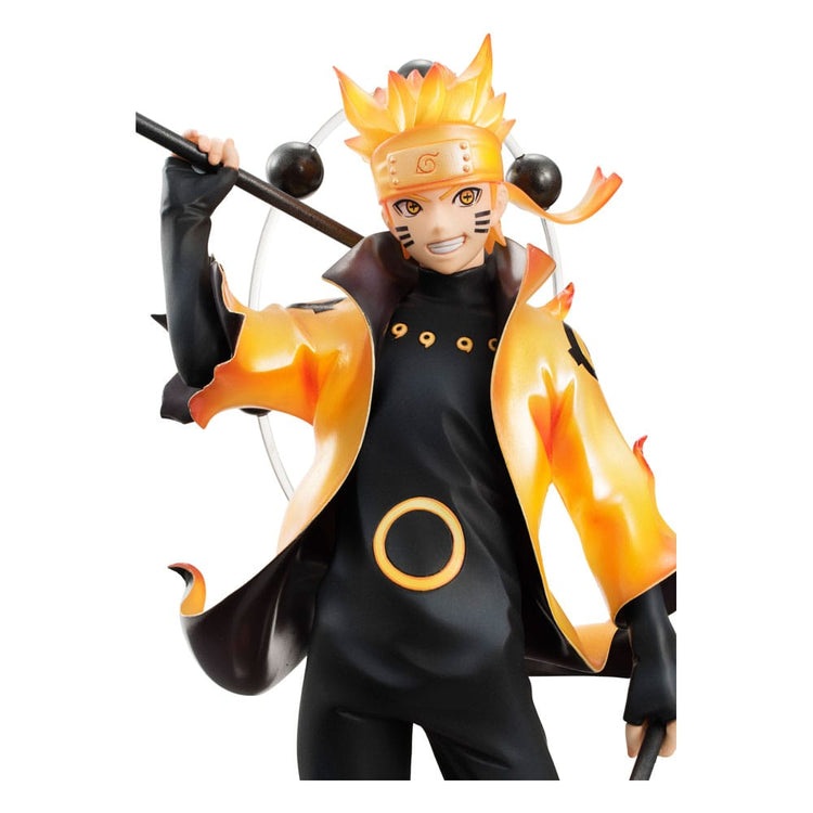 Naruto Shippuden Statua Naruto Uzumaki Modalità Eremitica Sei Sentieri 15° Anniversario 22 cm - Megahouse - Statue
