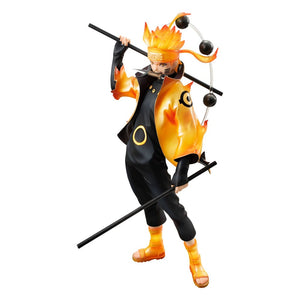 Naruto Shippuden Statua Naruto Uzumaki Modalità Eremitica Sei Sentieri 15° Anniversario 22 cm - Megahouse - Statue