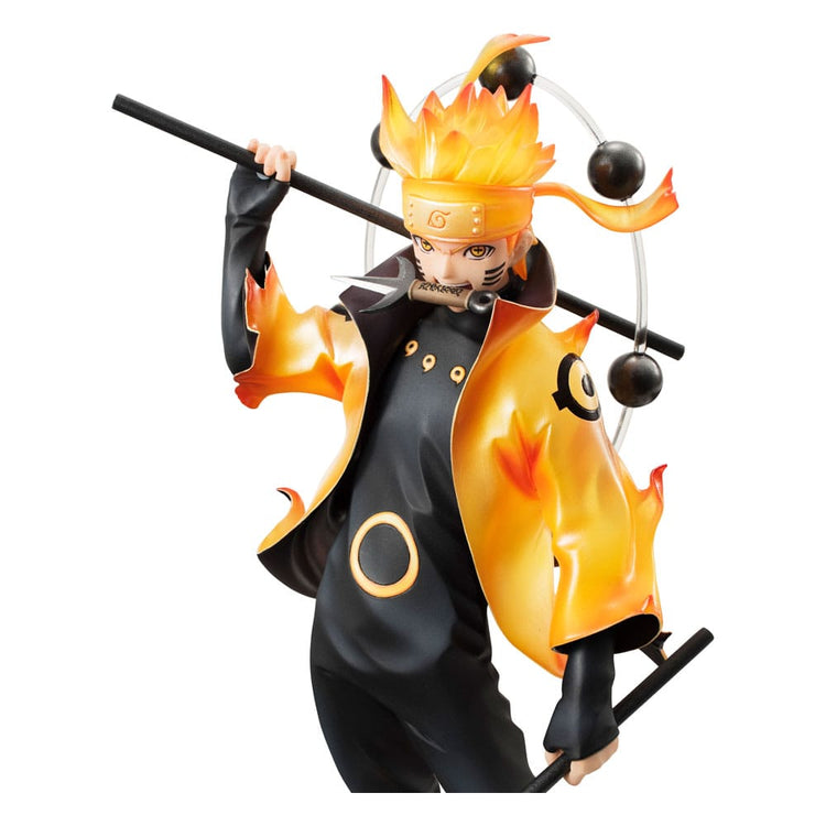 Naruto Shippuden Statua Naruto Uzumaki Modalità Eremitica Sei Sentieri 15° Anniversario 22 cm - Megahouse - Statue