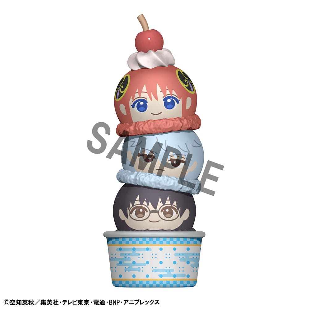 Gintama Tsume-chen: Figure da collezione impilabili 8 cm - Assortimento (6 pezzi) - Megahouse - Mini-figurine
