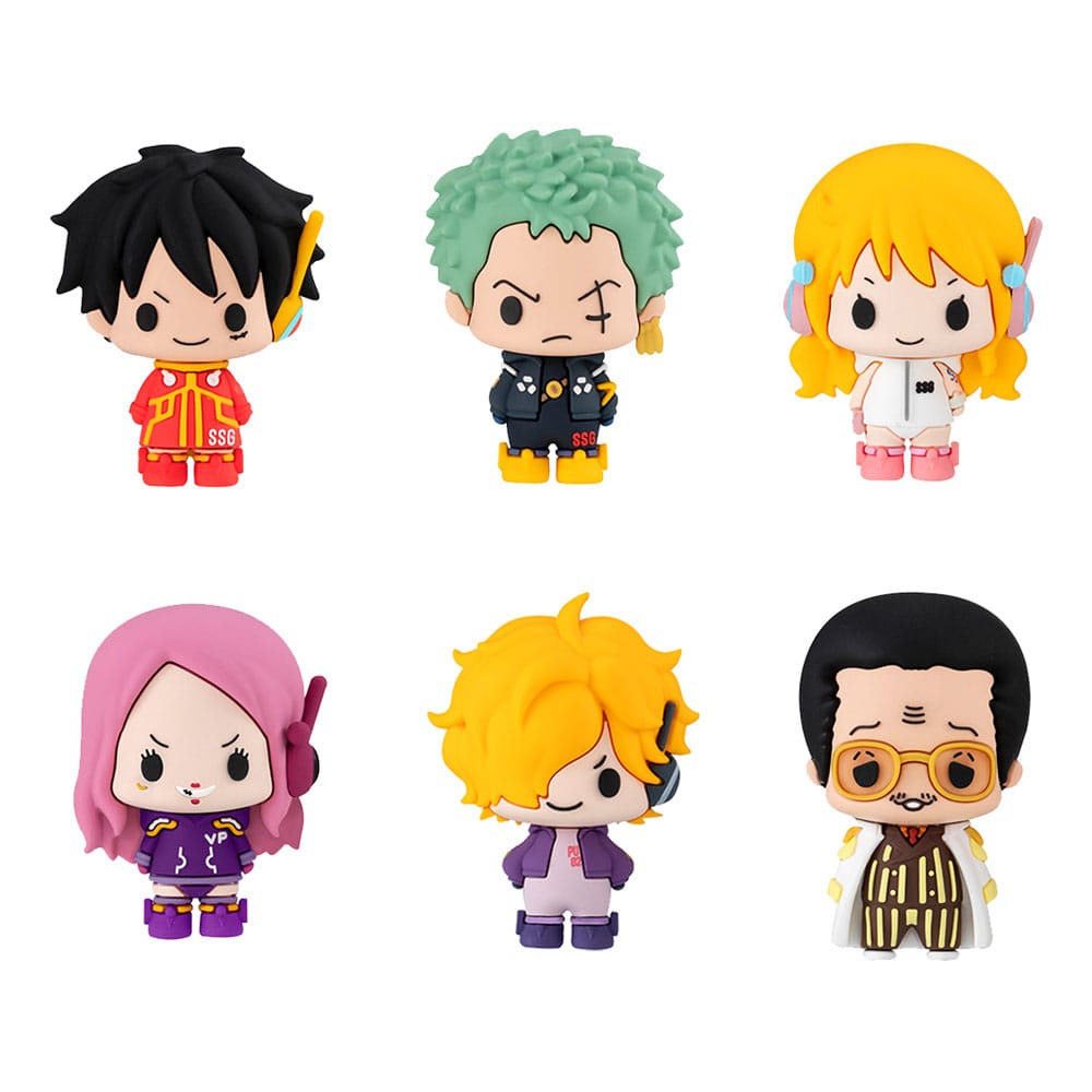 One Piece: Set 6 Mini-Figure Chokorin Mascot Egghead - Megahouse - Megahouse - Mini-figurine