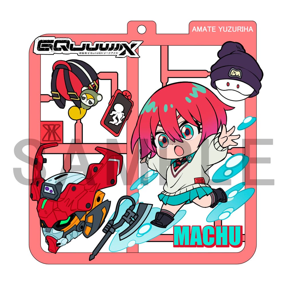 Mobile Suit Gundam GQuuuuuuX Plat Collection - Set 4 Ciondoli - Megahouse - Ciondole & collane