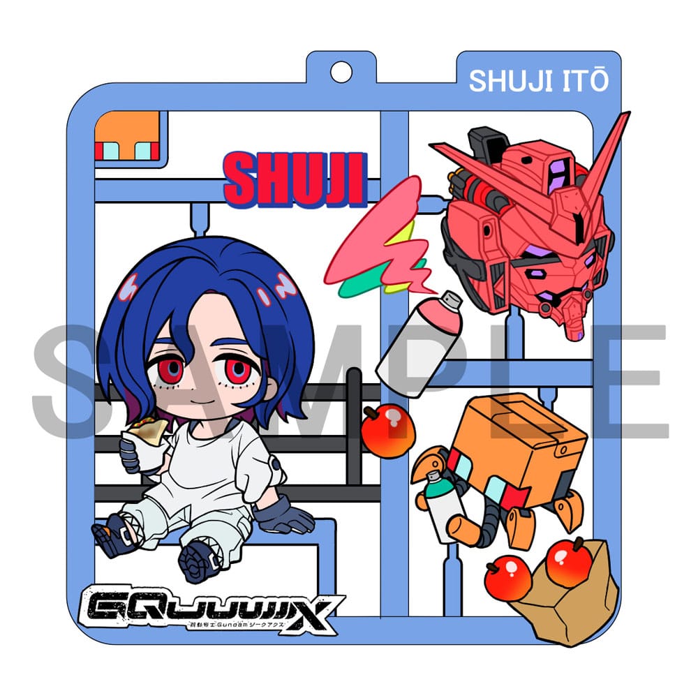 Mobile Suit Gundam GQuuuuuuX Plat Collection - Set 4 Ciondoli - Megahouse - Ciondole & collane