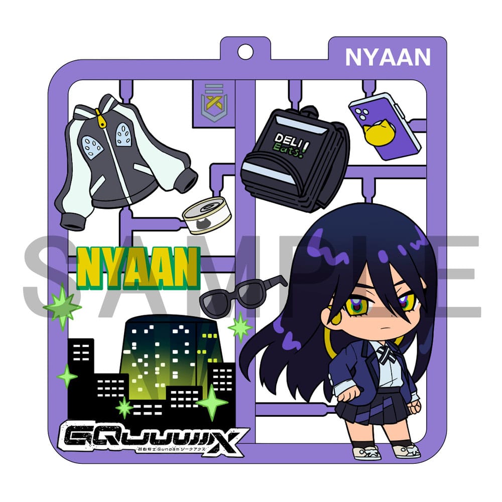 Mobile Suit Gundam GQuuuuuuX Plat Collection - Set 4 Ciondoli - Megahouse - Ciondole & collane