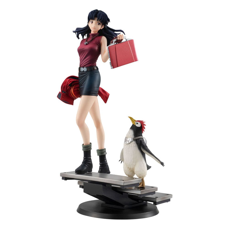 [PREORDINE] Statua Misato Katsuragi & Pen Pen - Rebuild of Evangelion - 25 cm - Megahouse - Statue