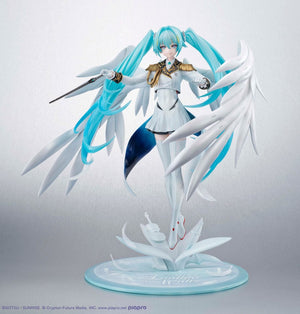 [PREORDINE] Mobile Suit Gundam x Hatsune Miku Statua PVC Lucrea - 45° Anniversario Wing Gundam Zero EW 27 cm - Megahouse - Statue