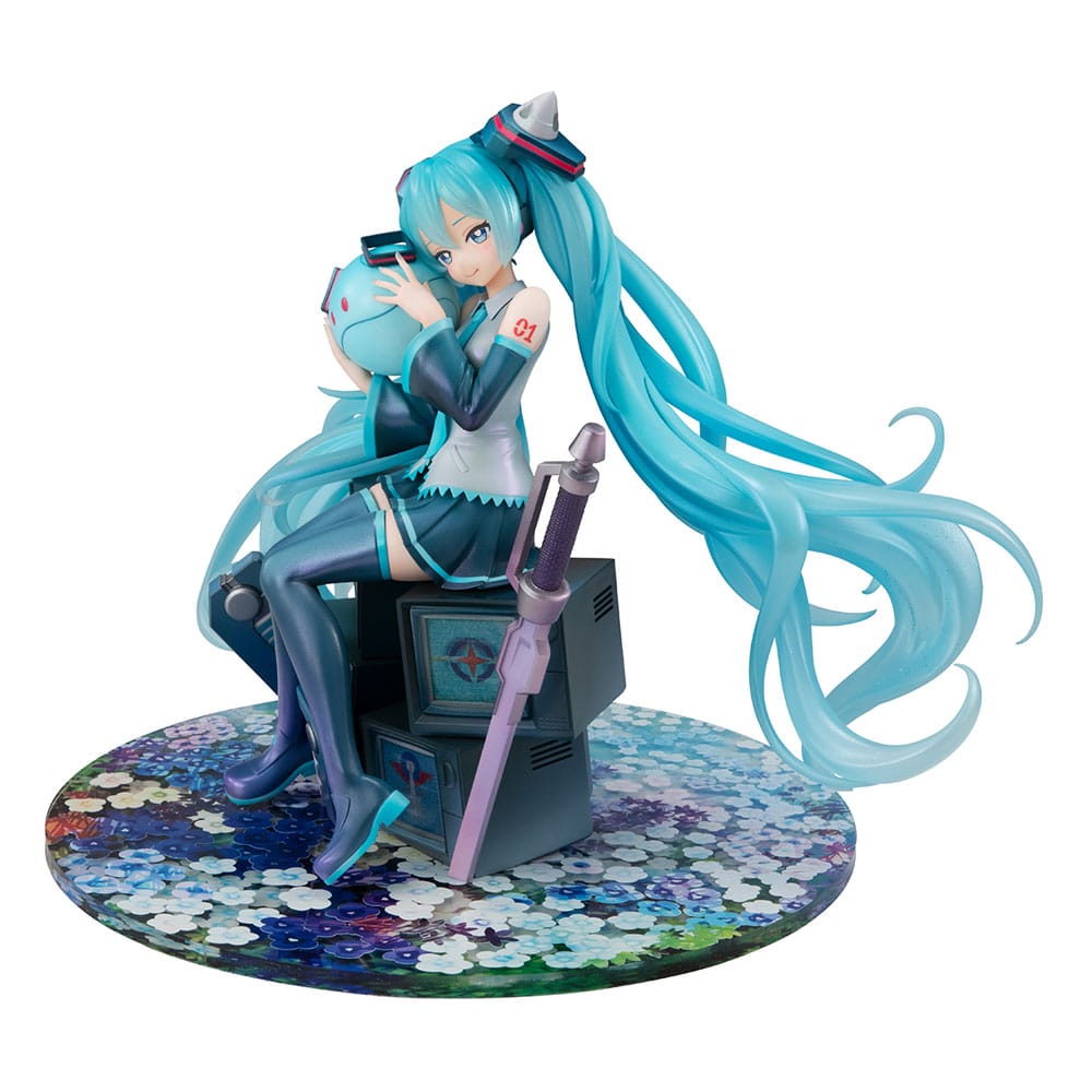 [PREORDINE] Mobile Suit Gundam x Hatsune Miku Statua Lucrea PVC 17 cm - 45° Anniversario - Megahouse - Statue