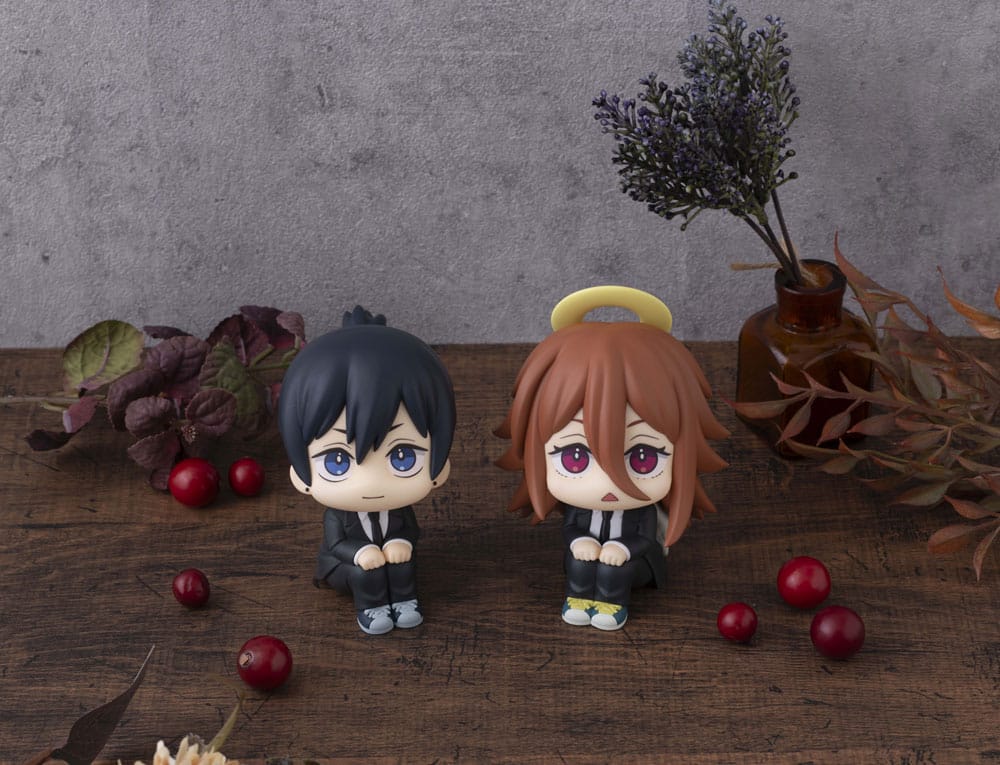 [PREORDINE] Chainsaw Man - Statue Look Up Aki Hayakawa Smile Ver. & Angel Devil Set 11 cm - Megahouse - Statue