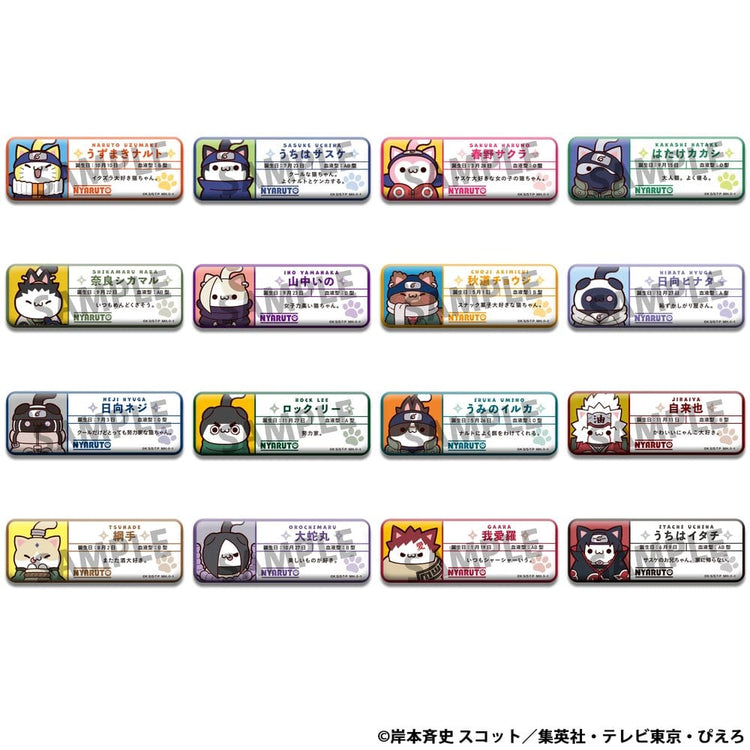 [PREORDINE] Naruto Mega Cat Project Nyaruto! Spille 5 cm Assortimento (16) - Megahouse - Broche & spille