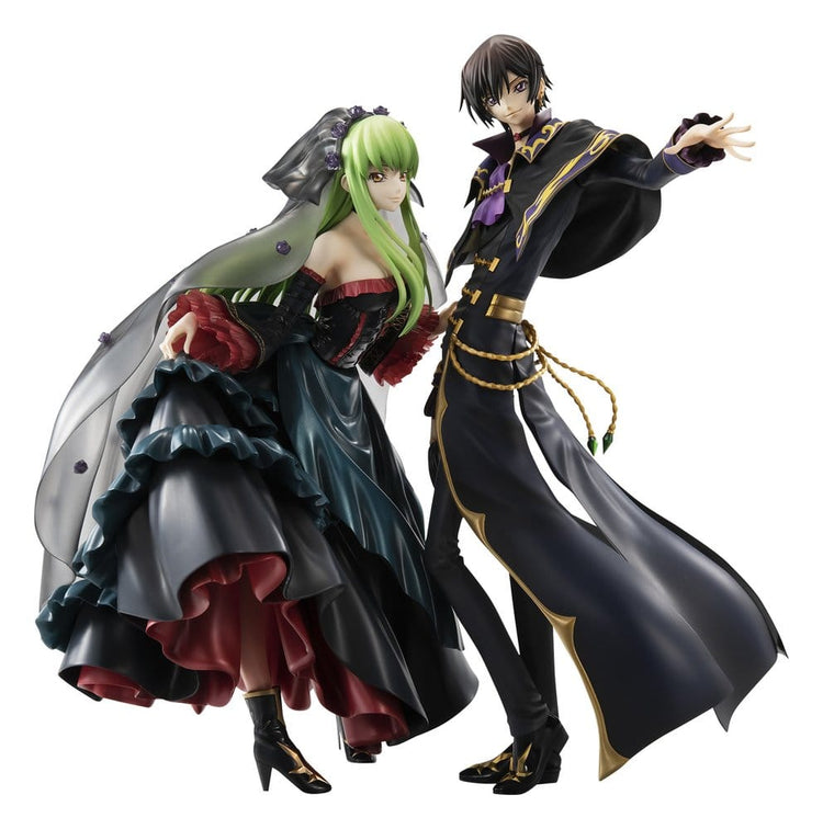 [PREORDINE] Code Geass: Lelouch & C.C. Statue 20° Anniversario 25cm - Megahouse - Statue