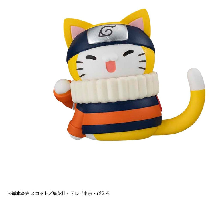 [PREORDINE] Naruto Mega Cat Project: Minifigure Nyaruto! Cats of Konoha Village Reboot - Blind Box Display - Megahouse - Mini-figurine