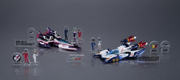 [PREORDINE] Future GPX Cyber Formula - Set Veicoli vAsurada AKF-0/G & OGRE AN-21 - Heritage Edition - Megahouse - Statue