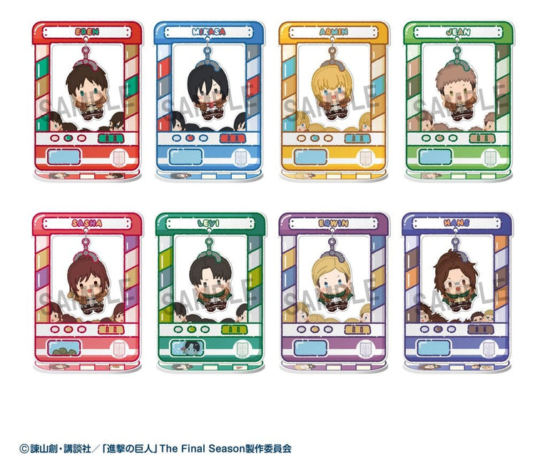 [PREORDINE] Attack on Titan - Mini-Figure Acrylic Chara Catcher 9 cm Blind Box (8 pezzi) - Megahouse - Mini-figurine