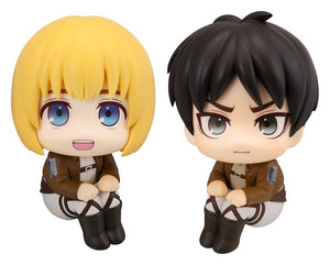 [PREORDINE] Attack on Titan Figure Lookup: Set 2 Figure Armin & Eren - Versione Grumpy - Megahouse - Statue